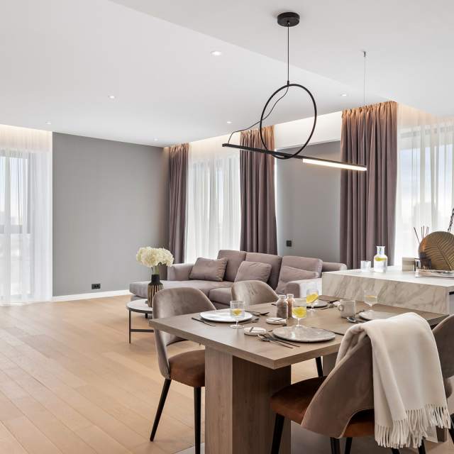 Apartament cu 3 camere de închiriat în One Herăstrău Towers, Herăstrău, București