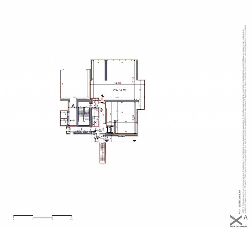 146.2 Sqm Commercial Space For Sale In One Herăstrău Towers Blueprint