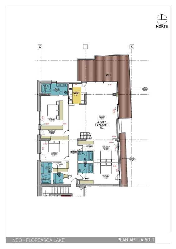 4 Bedroom Penthouse For Sale In One Floreasca Vista Blueprint