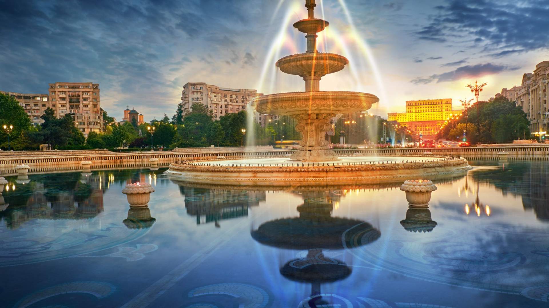 A tourist in Bucharest