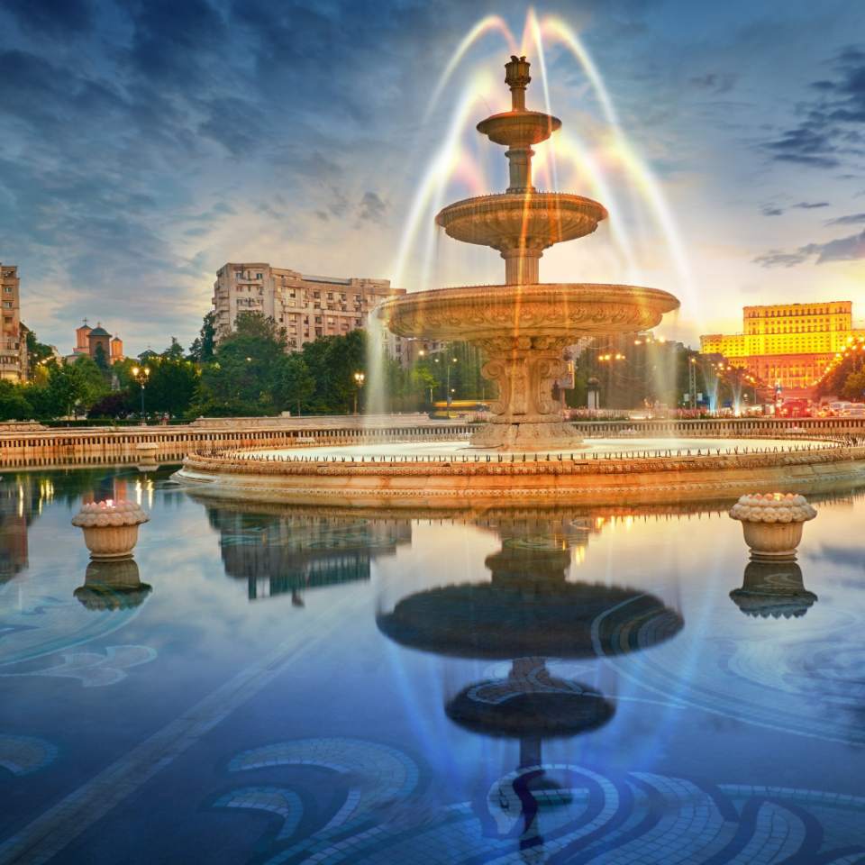 A tourist in Bucharest