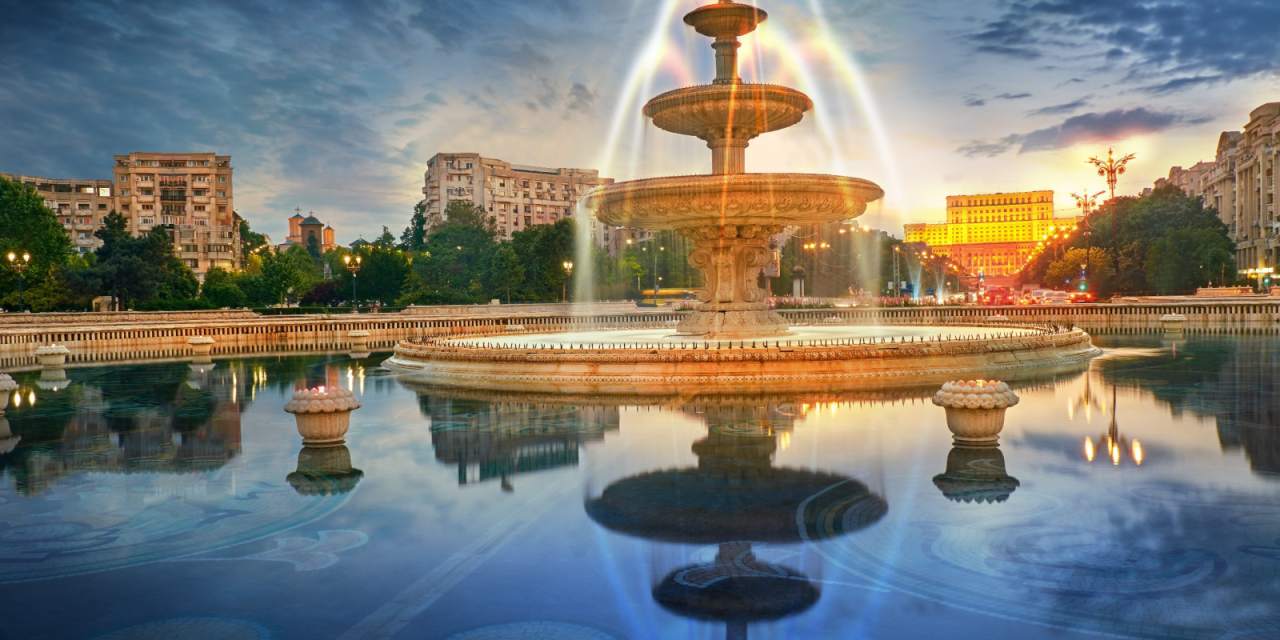 A tourist in Bucharest