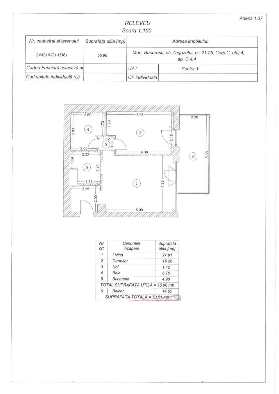 Releveu nr. cadastral 244214-C1-U361 corp C, etaj 4 ap. C.4.4 page-0001