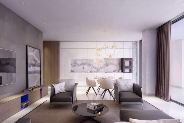 Apartament nou cu 3 camere de vânzare în One Rahmaninov