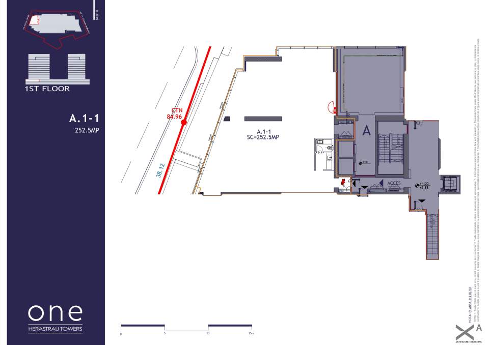 OHT-PTH-A-105-PLAN ETAJ 1 SPATII COMERCIALE-A.1-1 page-0001