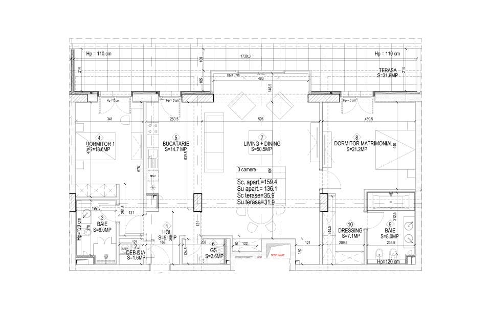 plan apartament
