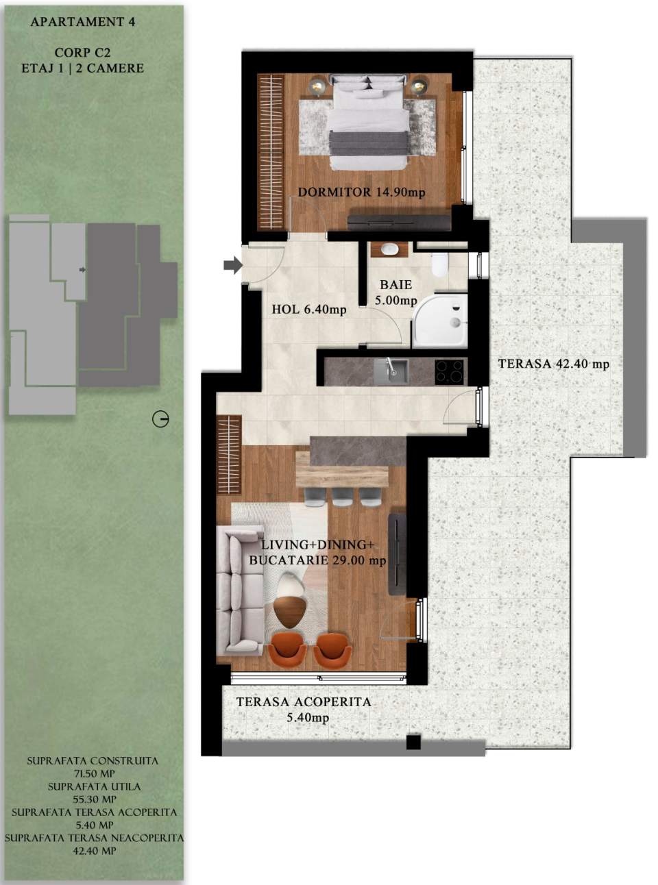 Royal Pines Sinaia - Apartment C2.4