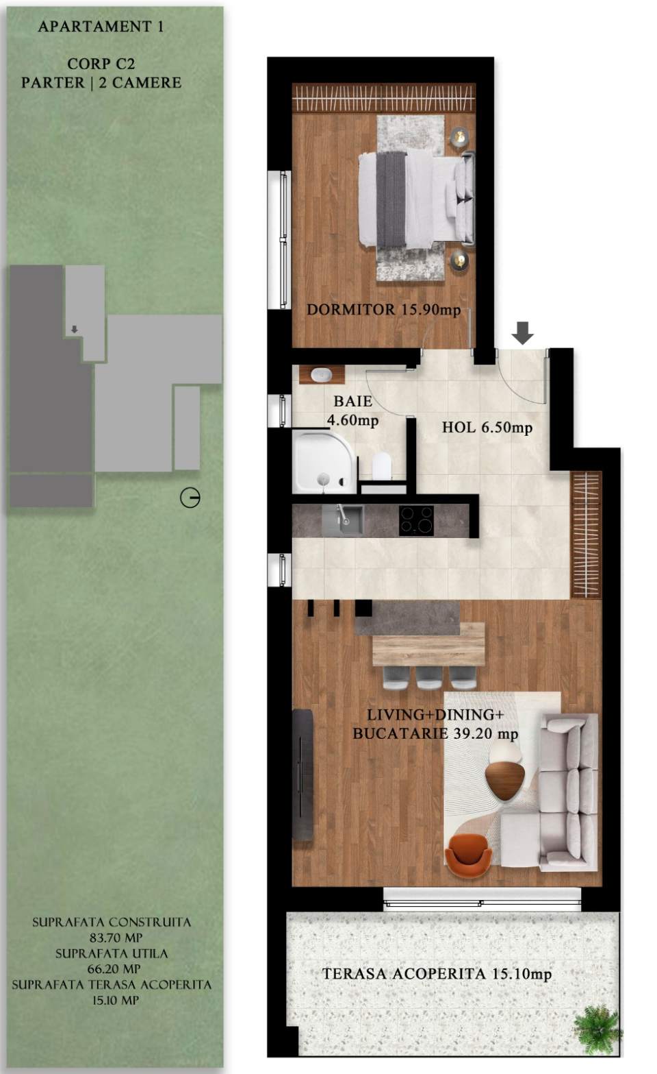 Royal Pines Sinaia - Apartment C2.1