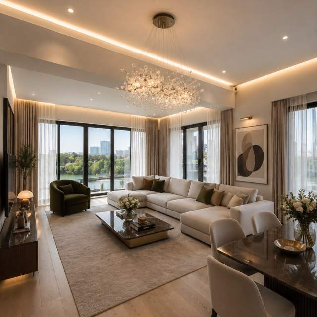Apartament cu 3 camere de vânzare în BV Lake, Floreasca, Sector 2